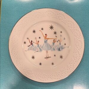 Anthropologie collaboration with NY City Ballet. Dessert plate 1 of 4 designs.
